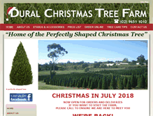 Tablet Screenshot of duralchristmastreefarm.com.au